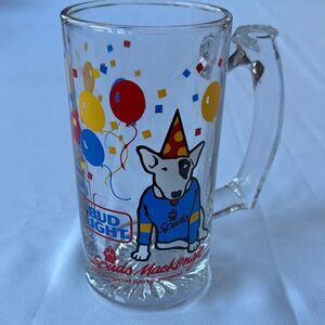 Bud Light Spuds McKenzie Mug with Colorful Balloons 1987 Party Animal